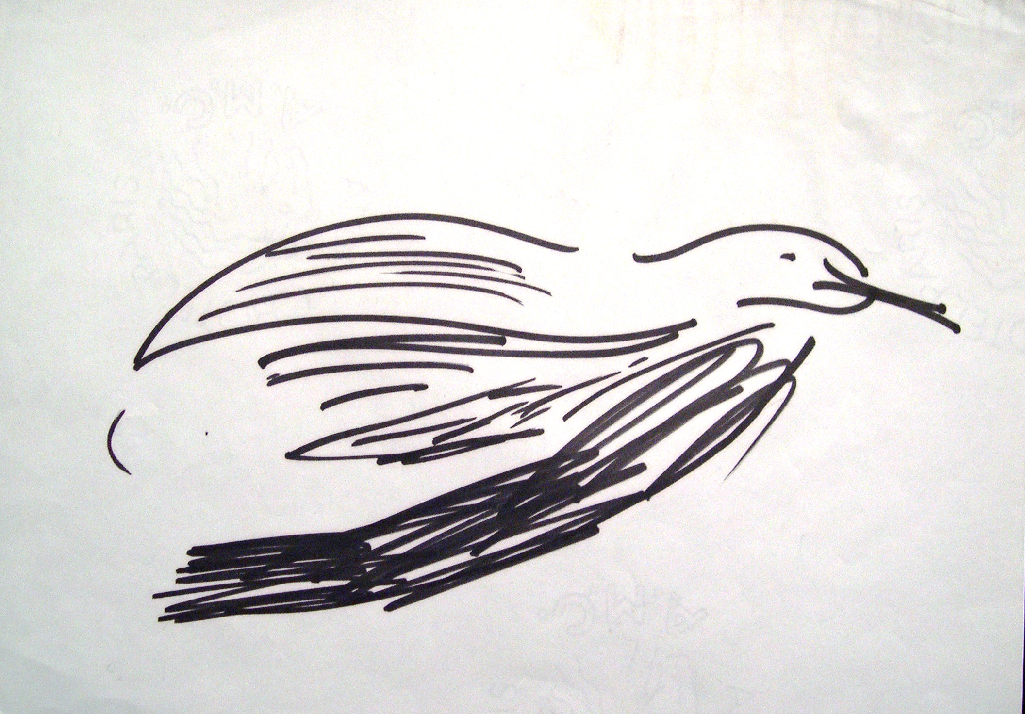 3  L OISEAU ENCRE SUR PAPIER.  1975