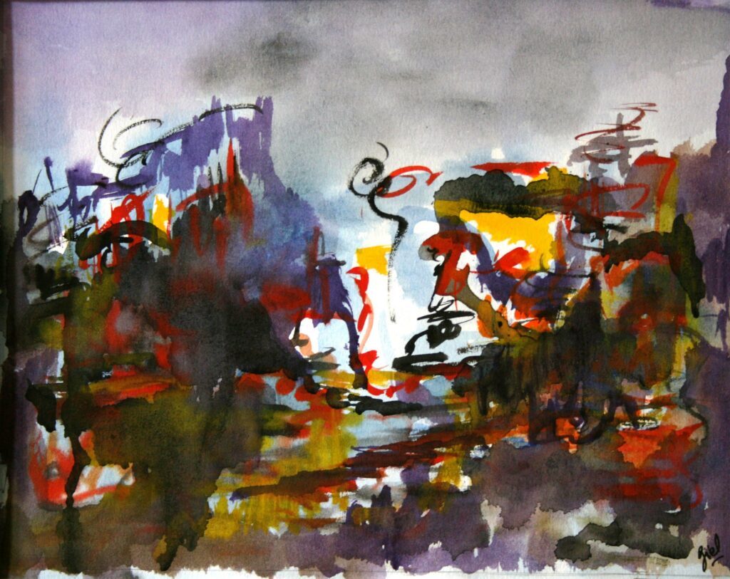 LE-CIRQUE-2009-AQUARELLE-SUR-PAPIER-29-x-23-aquarelle