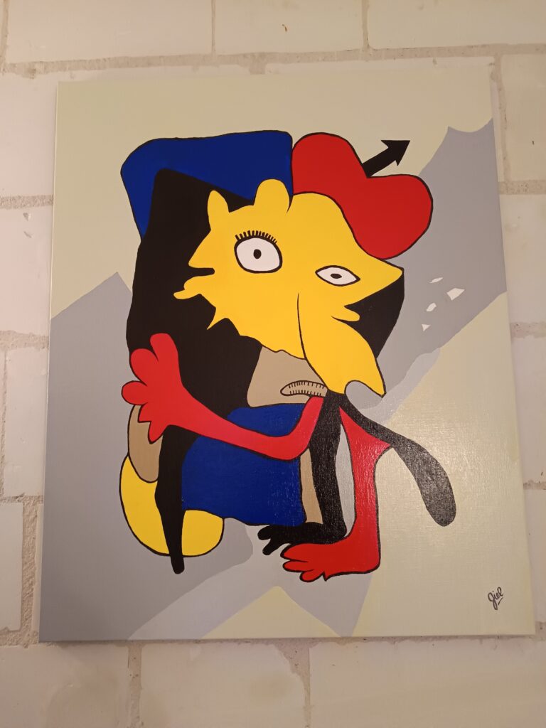 JANUS II - acrylique/toile 80 x 59 cm