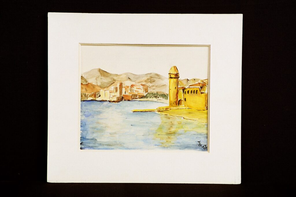 COLLIOURE - aquarelle/papier