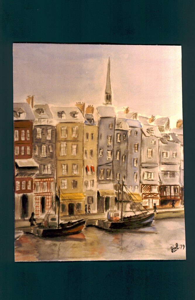 HONFLEUR - aquarelle/papier