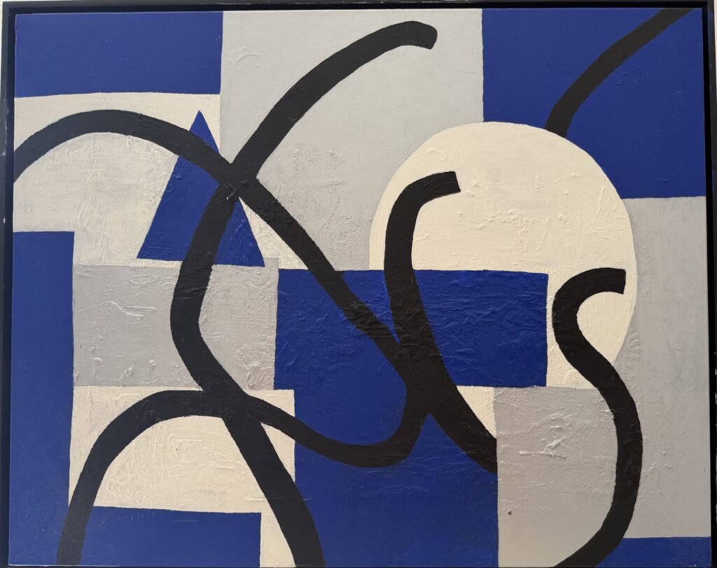 LES TROIS S - huile/toile 80 x 100 cm