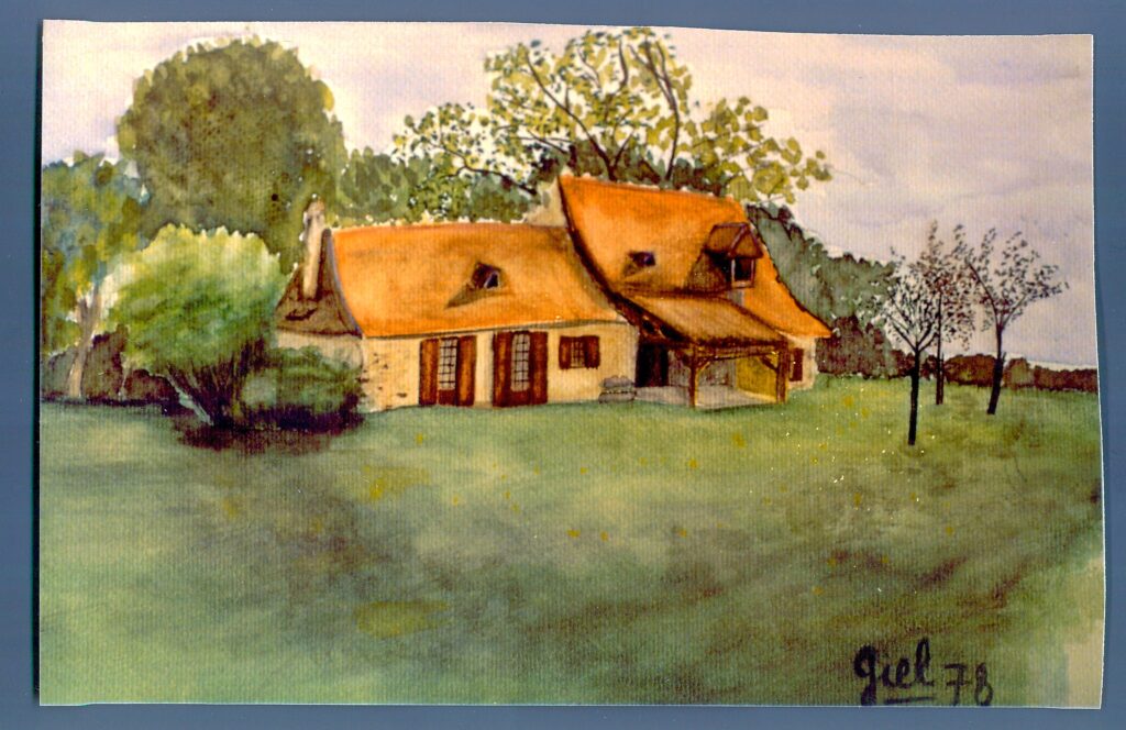 LAUZELIE - aquarelle/papier